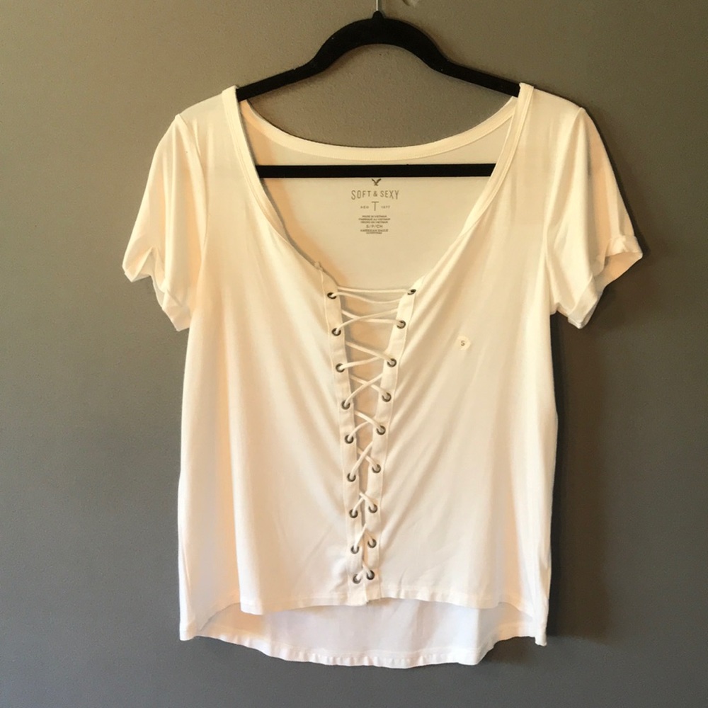 Never before worn white American eagle t-shirt